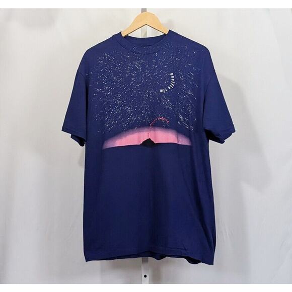 Vintage 90s Shirt Pacific Rim Bonny Door Vineyard 1992 Wine Single Stitch - Picture 1 of 7